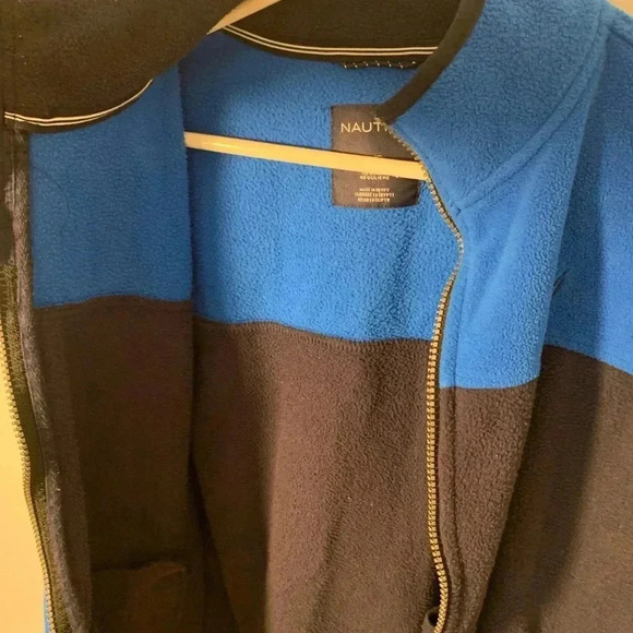 Nautica Boy’s Medium Lapis Blue Full Zip Fleece Jacket Size US L 14/16 Regular - Picture 6 of 8
